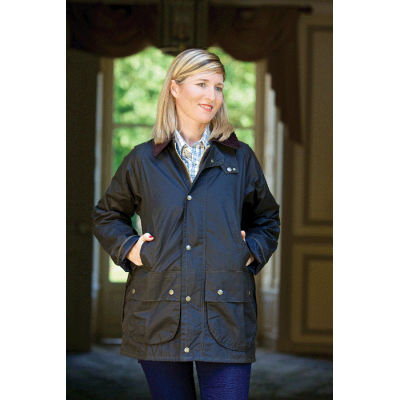 veste huilée bleu femme